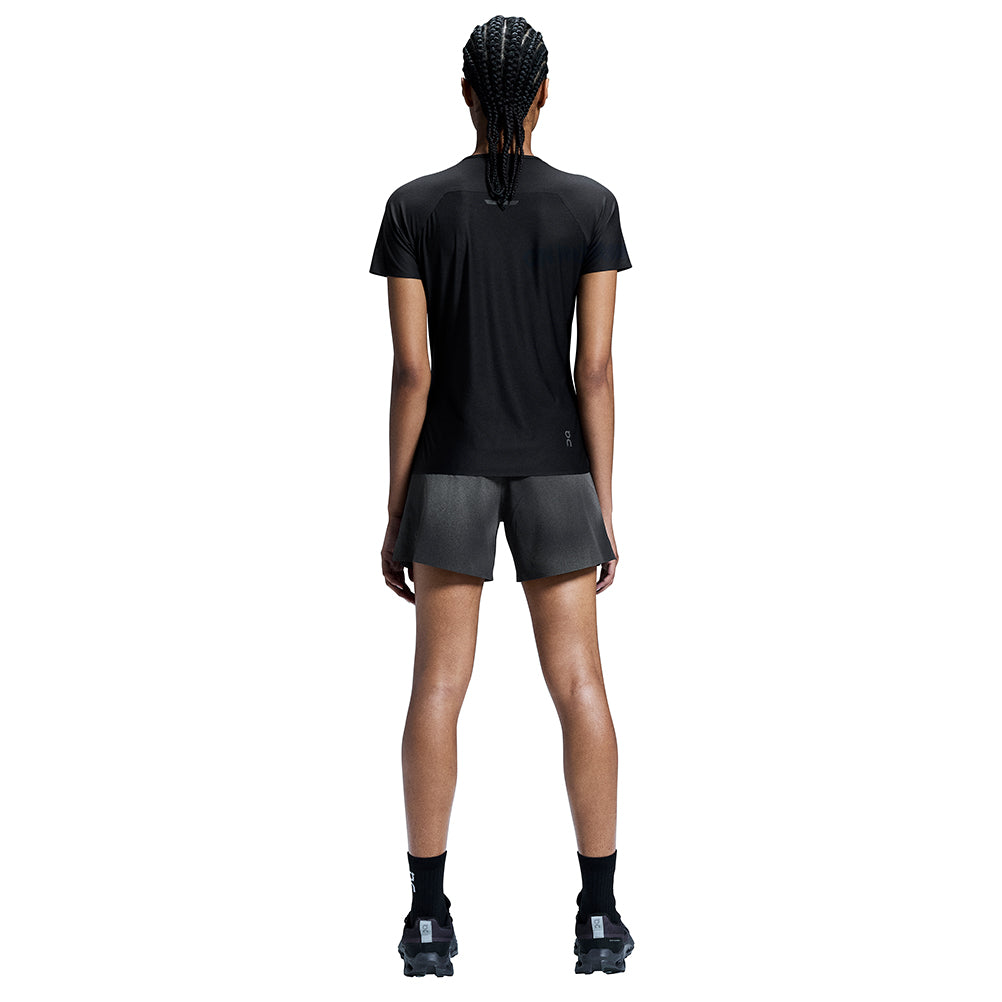 On Running Performance Lumos Short Sleeve Women's Running Tee - Black