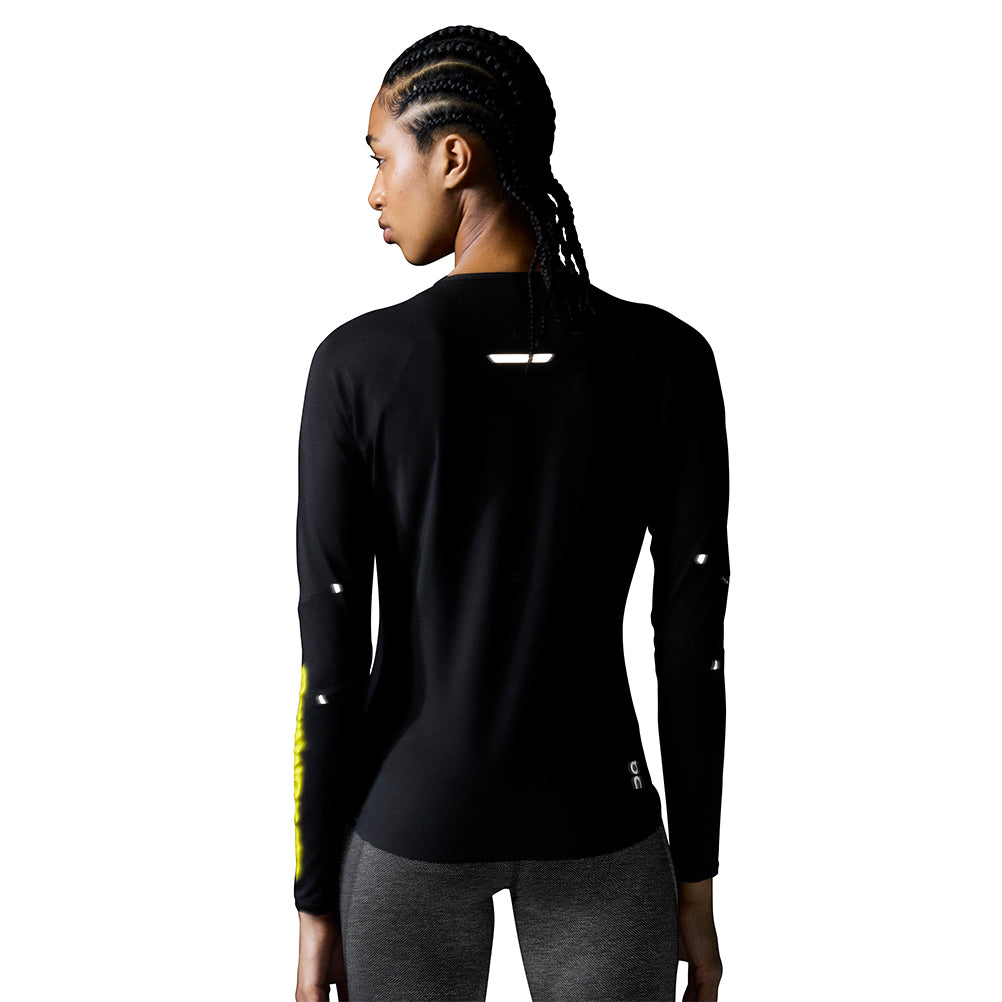 On Running Performance Lumos Long Sleeve Women's Running Tee - Black