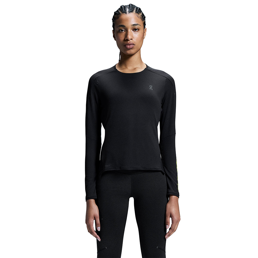 On Running Performance Lumos Long Sleeve Women's Running Tee - Black