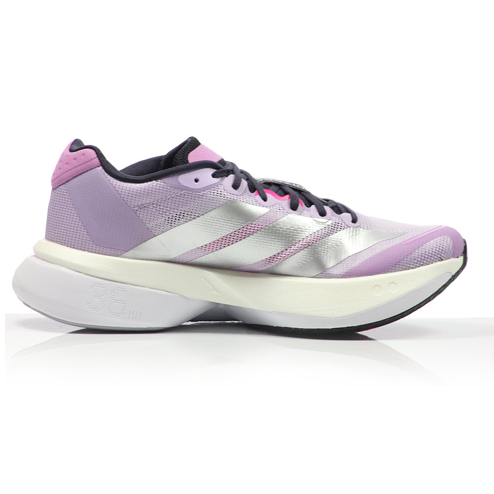 adidas Adizero Boston 13 Women's Running Shoe - Powder Plum/Silver Met./Shock Pink