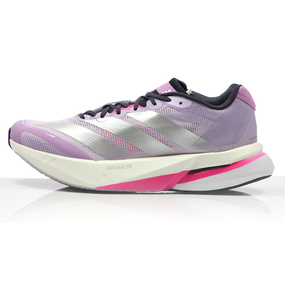 adidas Adizero Boston 13 Women's Running Shoe - Powder Plum/Silver Met./Shock Pink