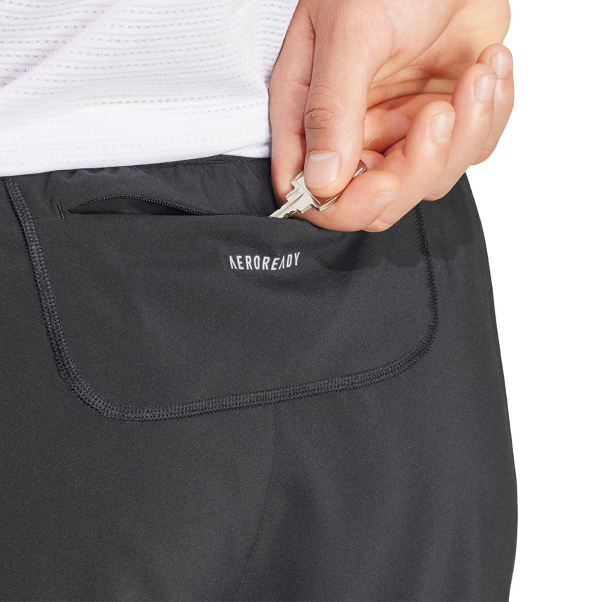 Adidas Own The Run 3 Stripes 5inch Men's Running Short - Black