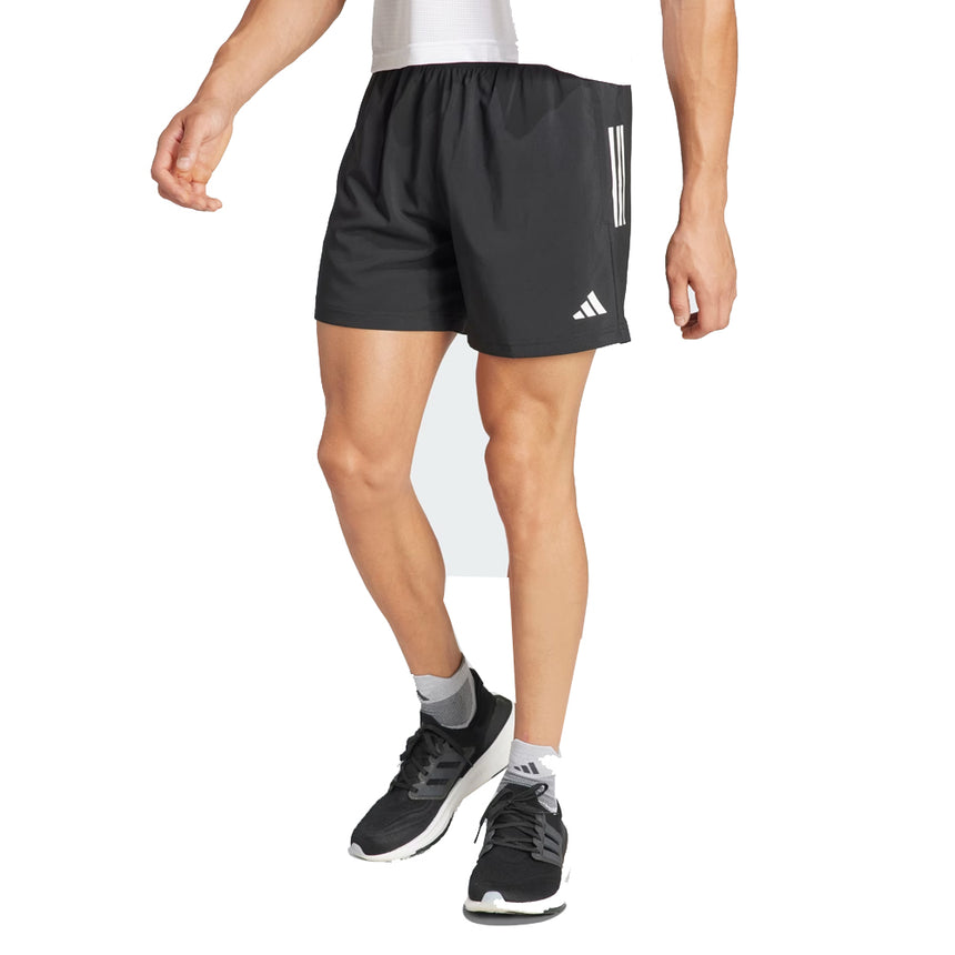 Adidas Own The Run 3 Stripes 5inch Men's Running Short - Black