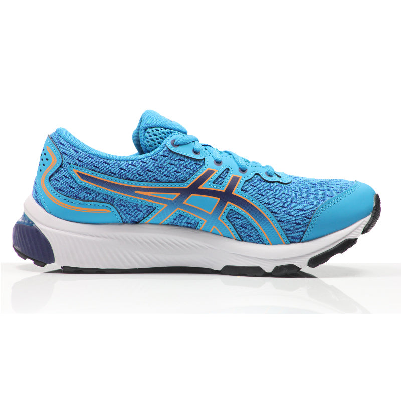 Asics Gel Cumulus 24 Junior Running Shoe - Blue/Sun Peach