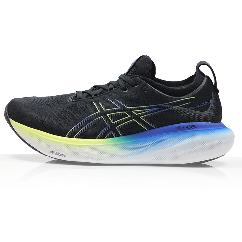 Asics Gel Nimbus 25 Women's Running Shoe - Black/Glow Yellow