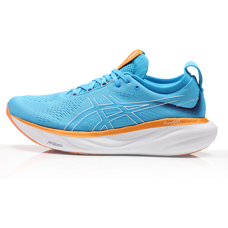 Asics Gel Nimbus 25 Men's Running Shoe - Island Blue/Glacier Grey