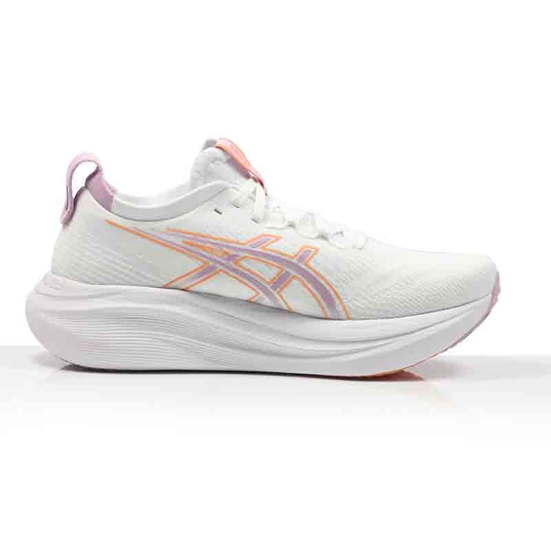 Asics Gel Nimbus 27 Women's Running Shoe - White/Light Ube