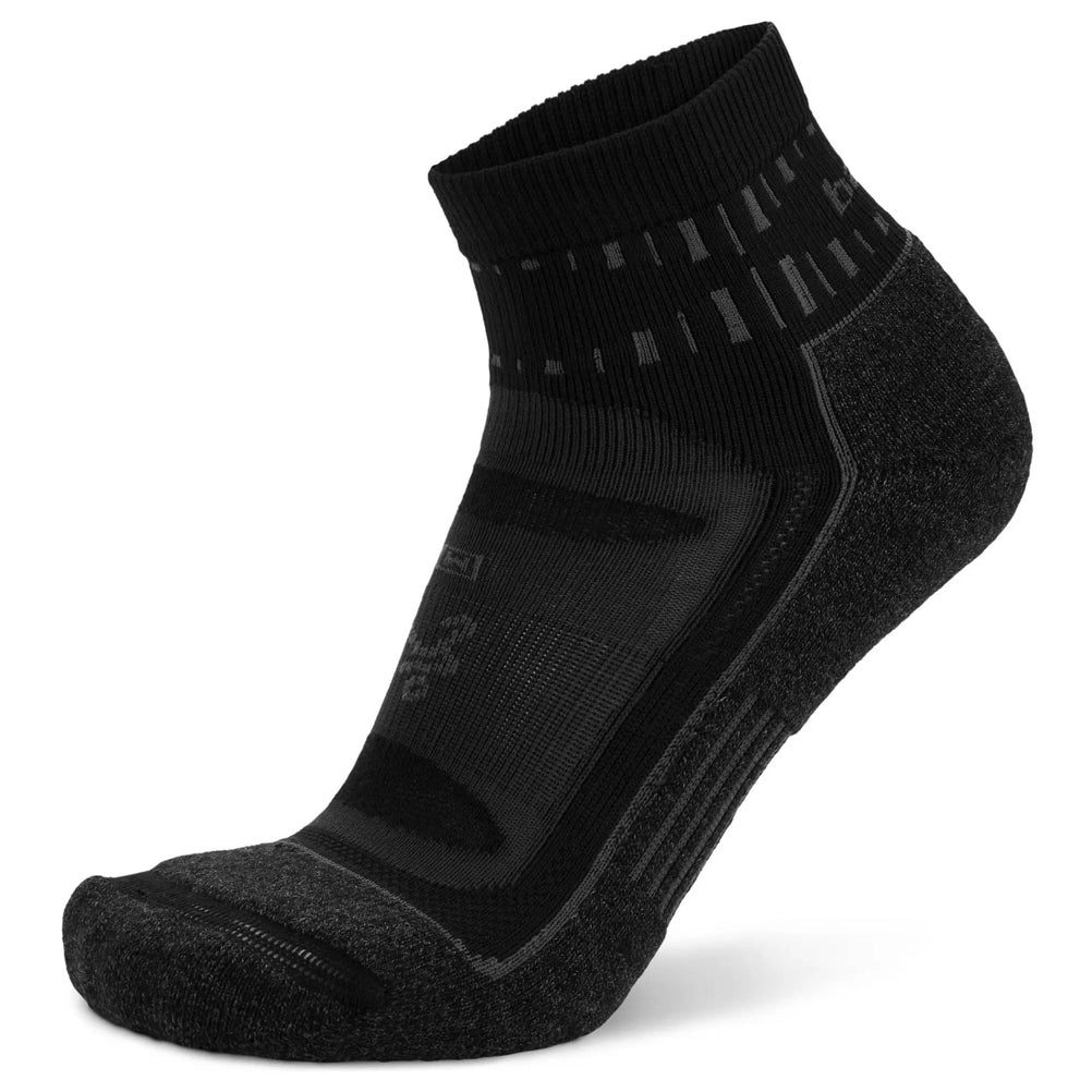 Balega Blister Resist Quarter Running Sock - Grey/Black