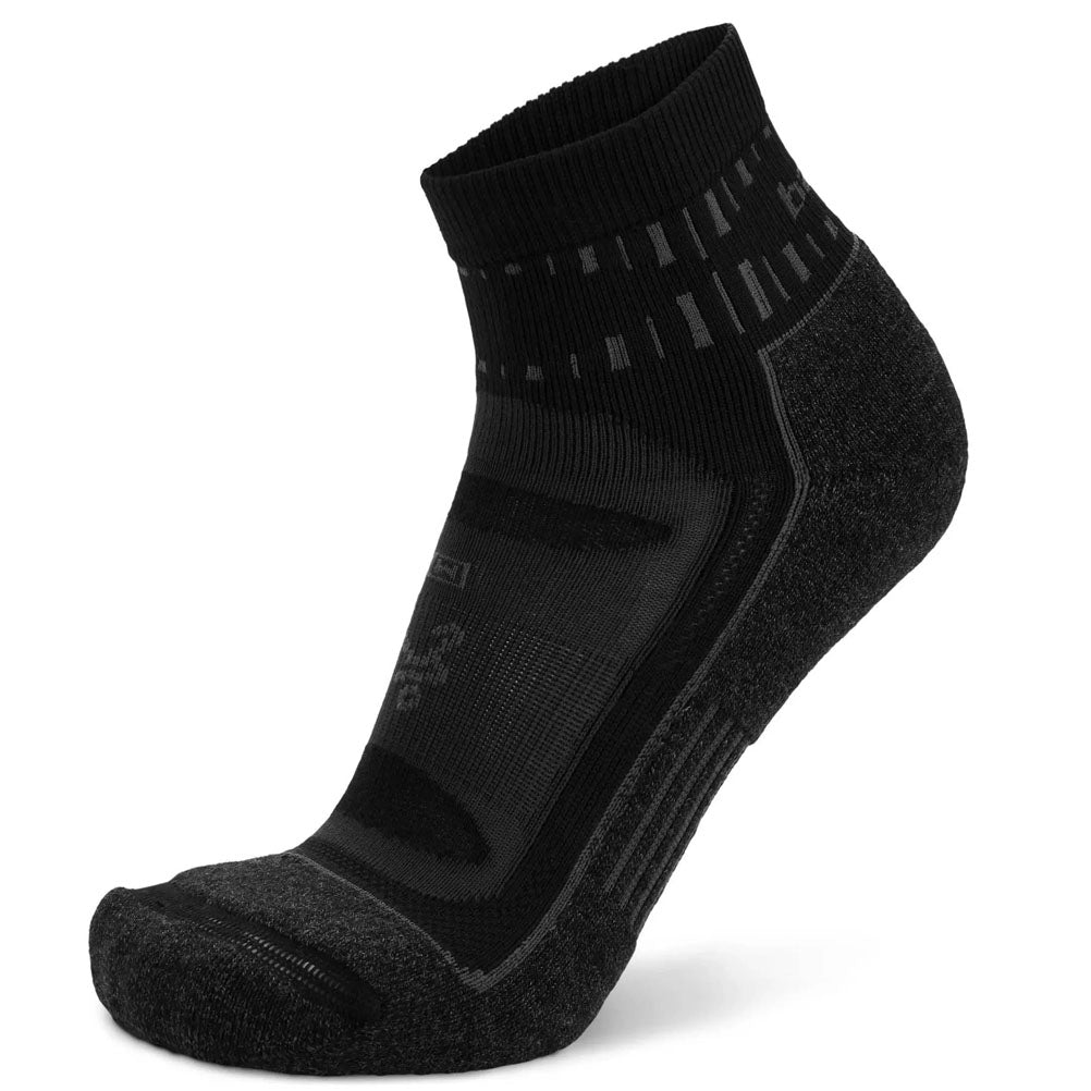 Balega Blister Resist Quarter Running Sock - Grey/Black