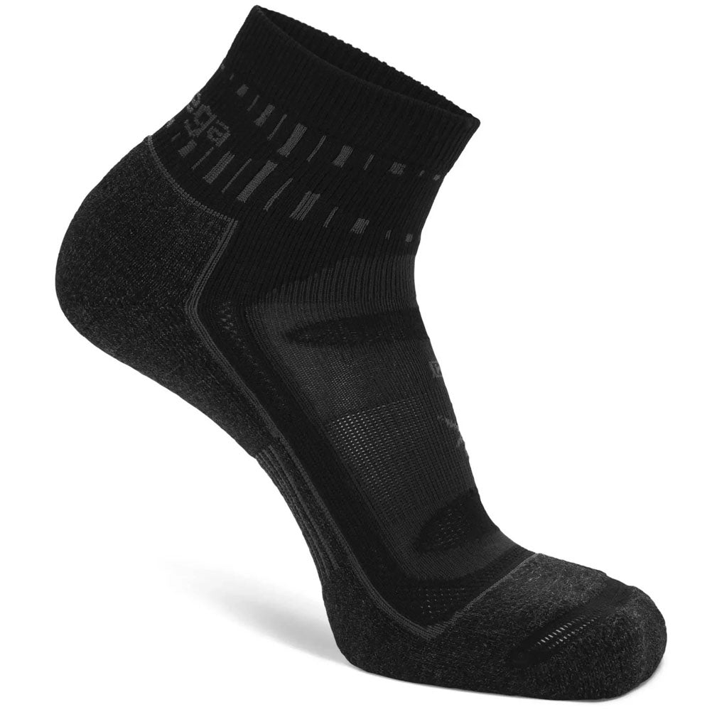 Balega Blister Resist Quarter Running Sock - Grey/Black