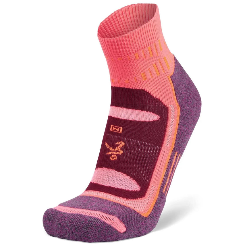 Balega Blister Resist Quarter Running Sock - Pink/Purple