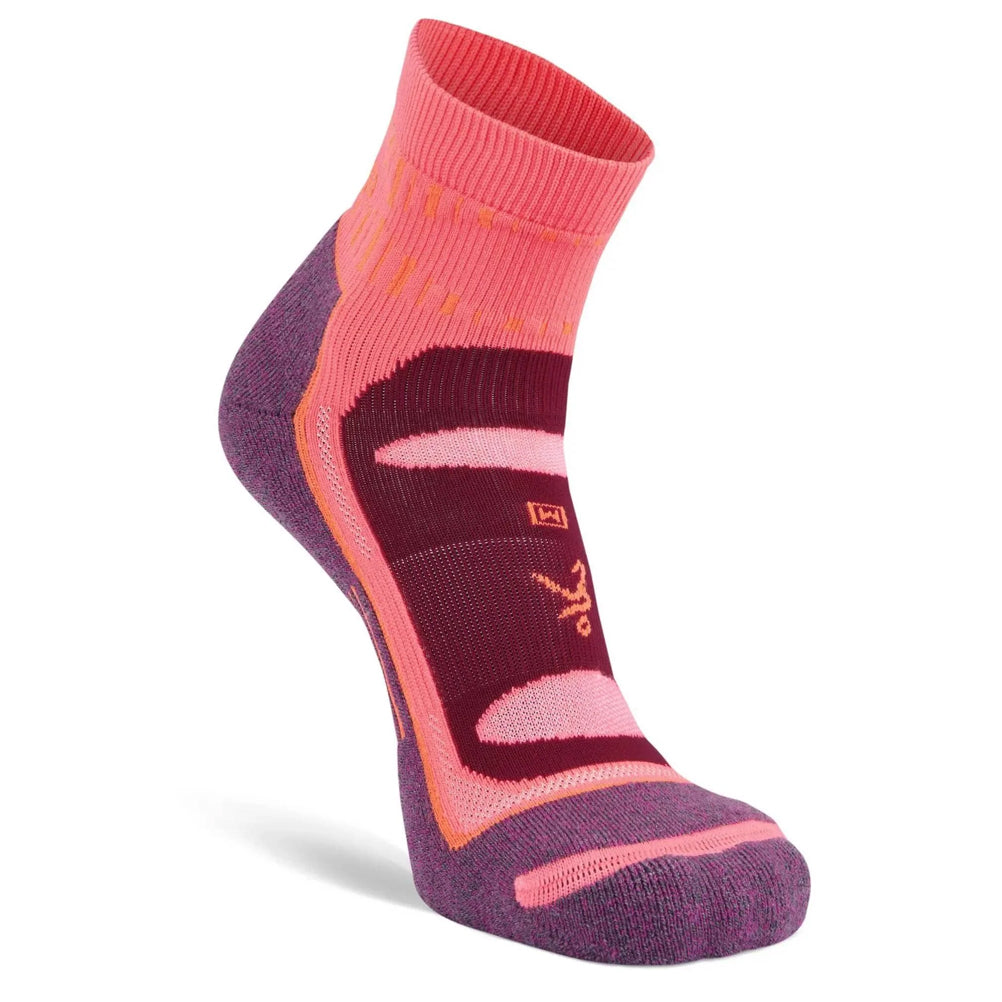 Balega Blister Resist Quarter Running Sock - Pink/Purple