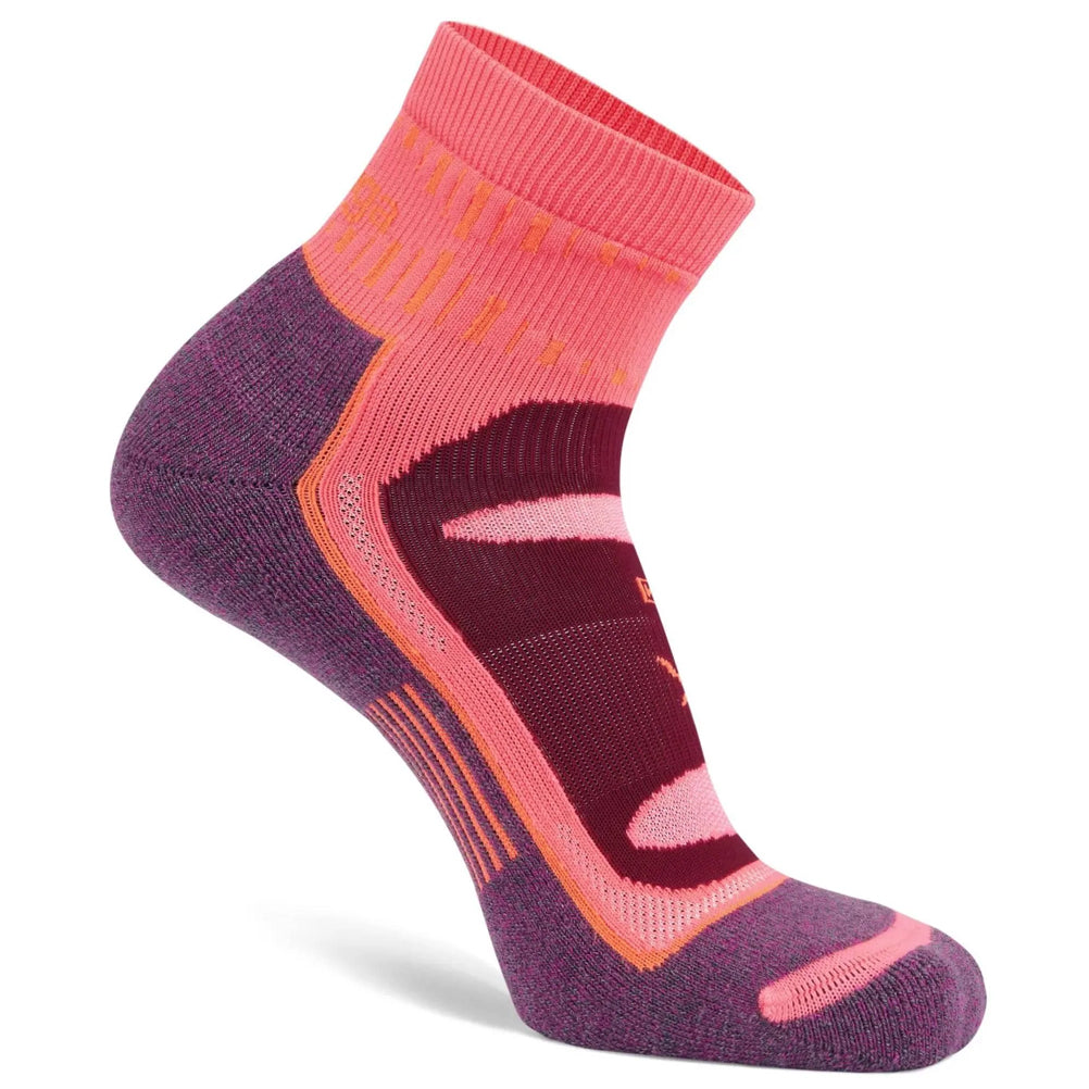 Balega Blister Resist Quarter Running Sock - Pink/Purple