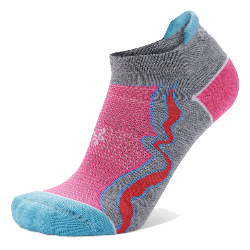 Balega Enduro No-Show Running Sock - Midgrey/Watermelon