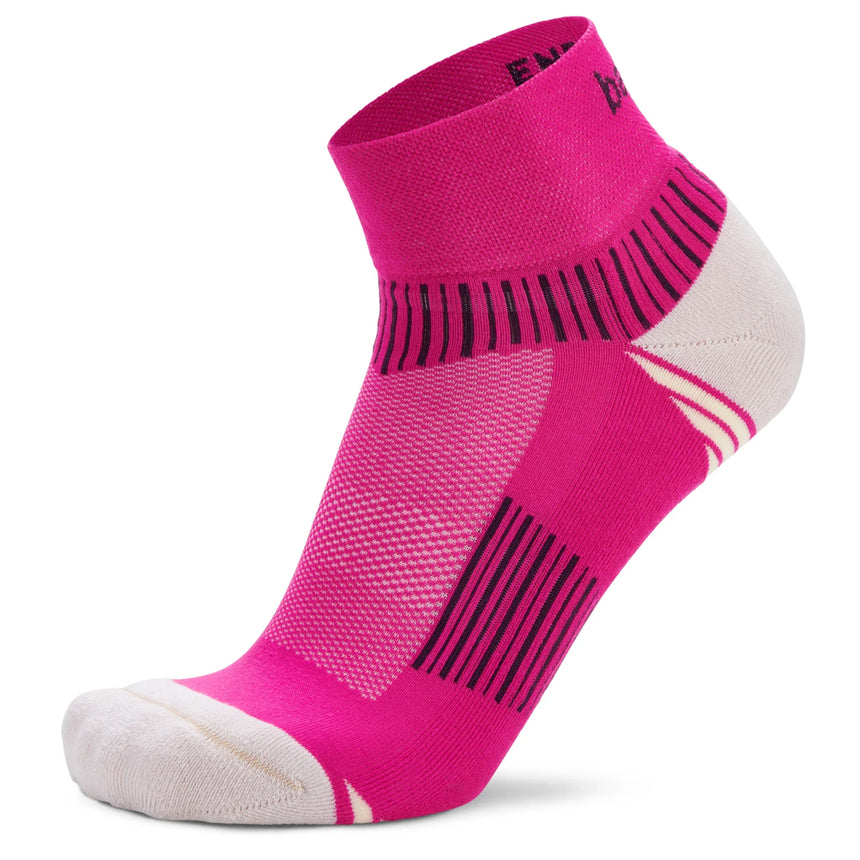 Balega Enduro Quarter Running Sock - Electric Pink