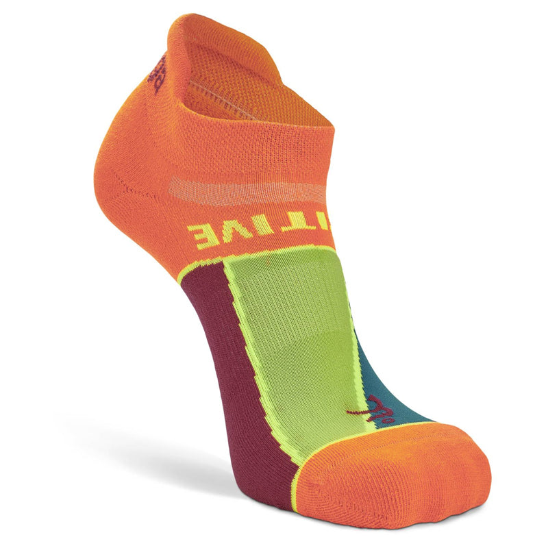 Balega Grit & Grace Positive Energy No-Show Running Sock - Orange/Candy Pink