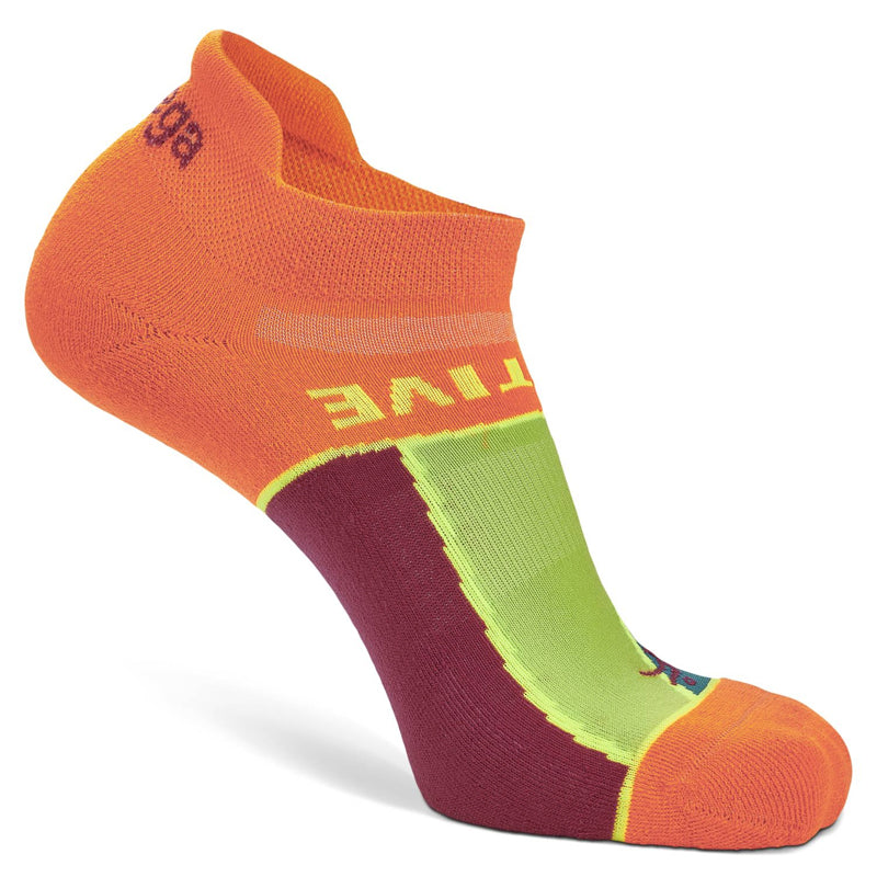 Balega Grit & Grace Positive Energy No-Show Running Sock - Orange/Candy Pink