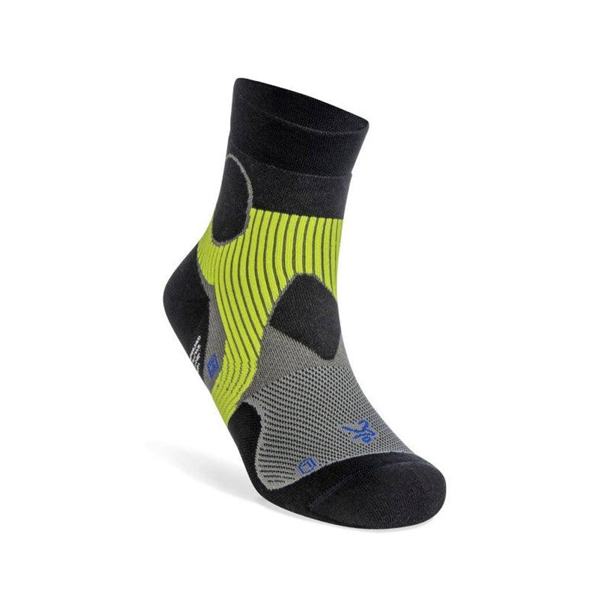 Balega Support Quarter Running Sock - Light Grey/Black