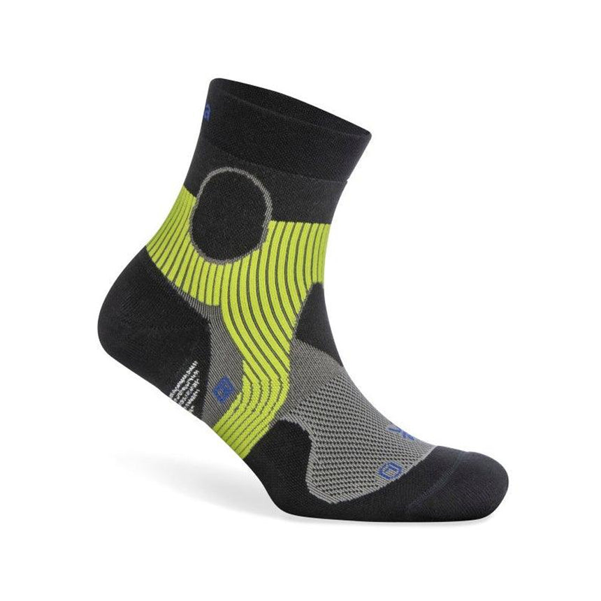 Balega Support Quarter Running Sock - Light Grey/Black