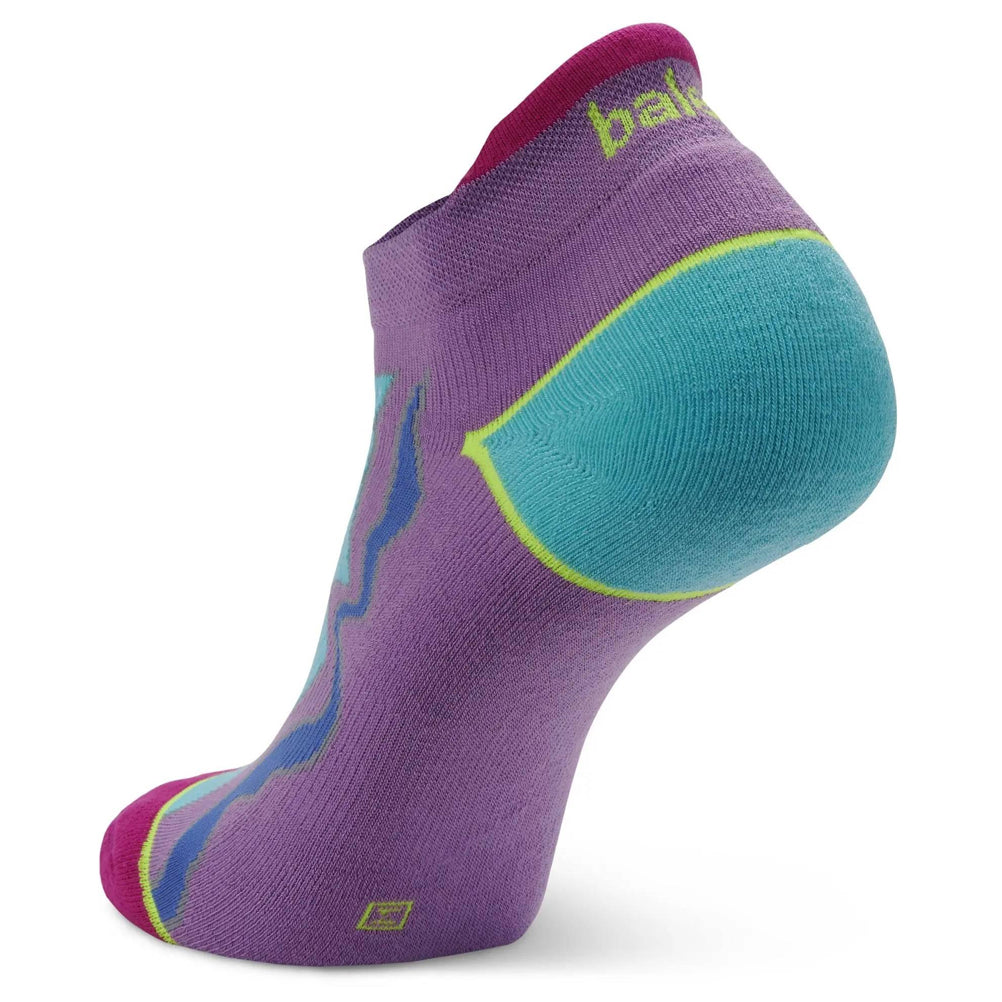 Balega Enduro No-Show Running Sock - Lilac/Neon Aqua