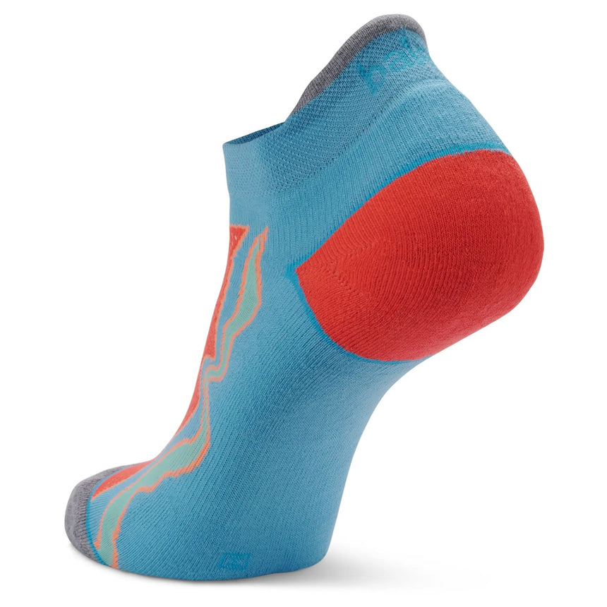Balega Enduro No-Show Running Sock - Aqualine/Neon Coral