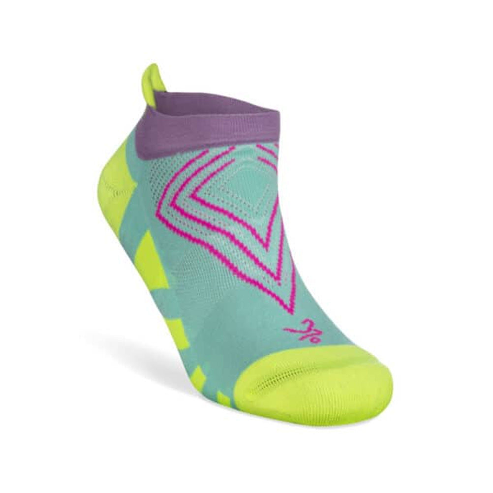 Balega-enduro-no-show-Grit-and-Grace-neon-lime-LT-front