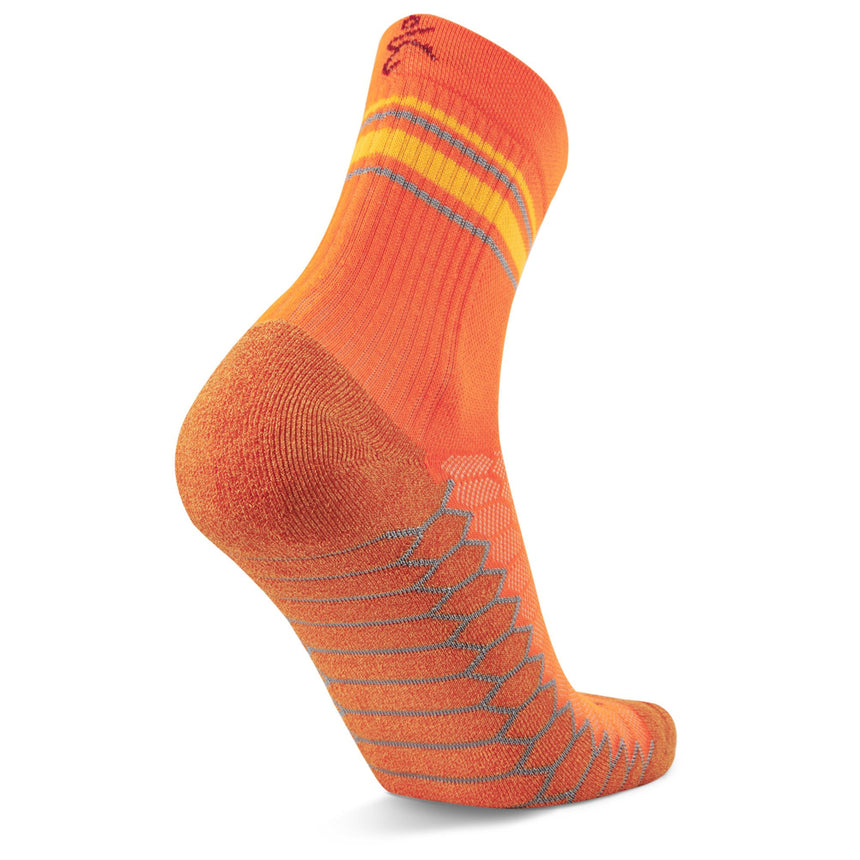 Balega mini Crew Neon Orange back 2