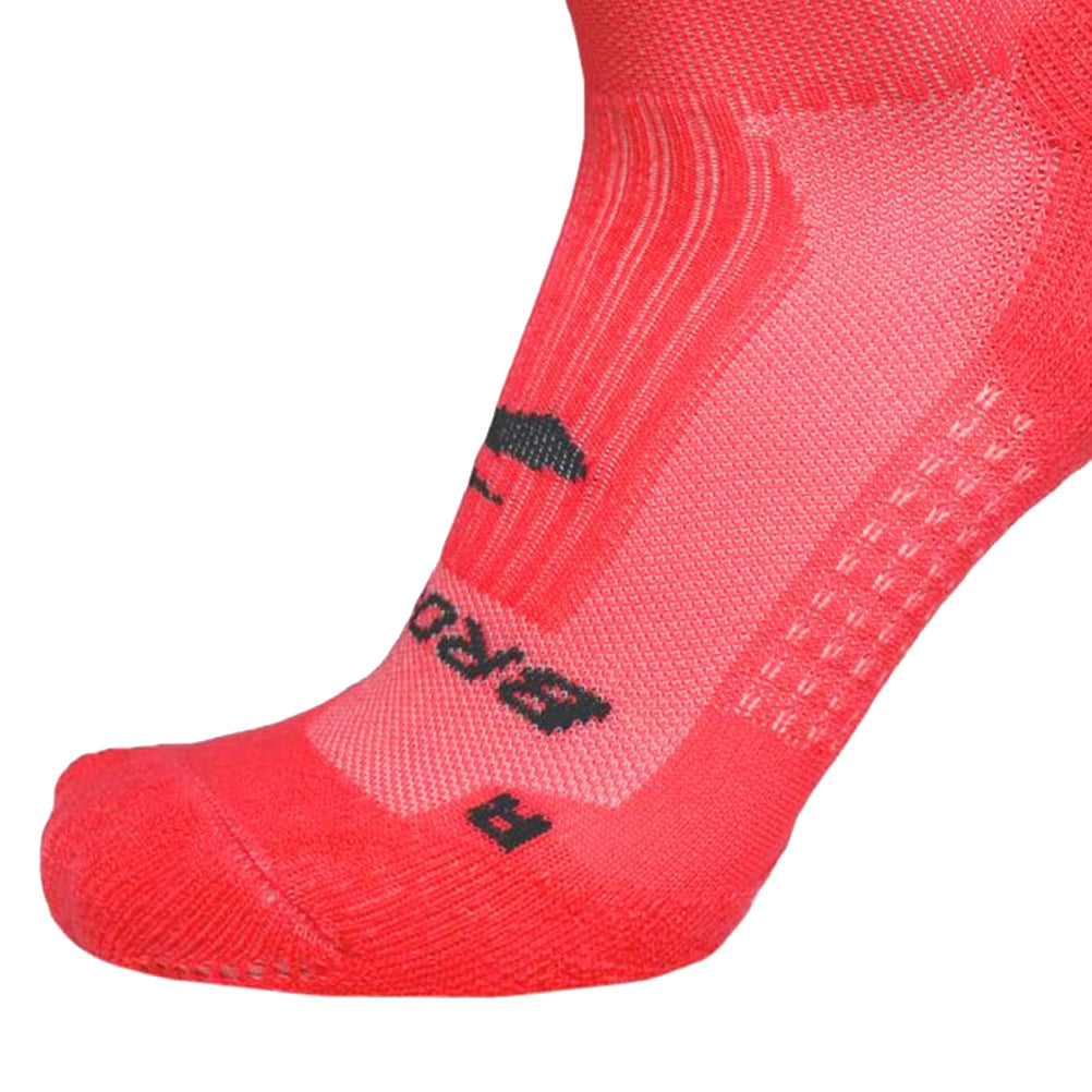 Brooks Ghost Crew Running Sock - Neo Cayenne/BR Crew