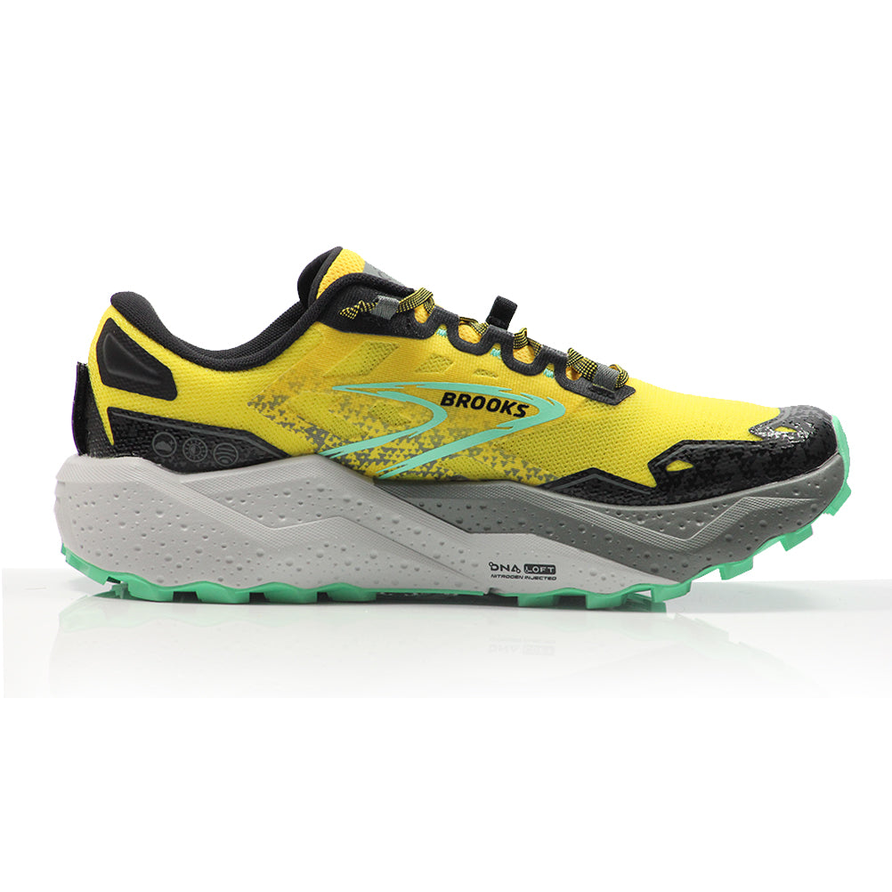 Brooks Caldera 7 Men's Trail Shoe - Lemon Chrome/Black/Sedona Sage