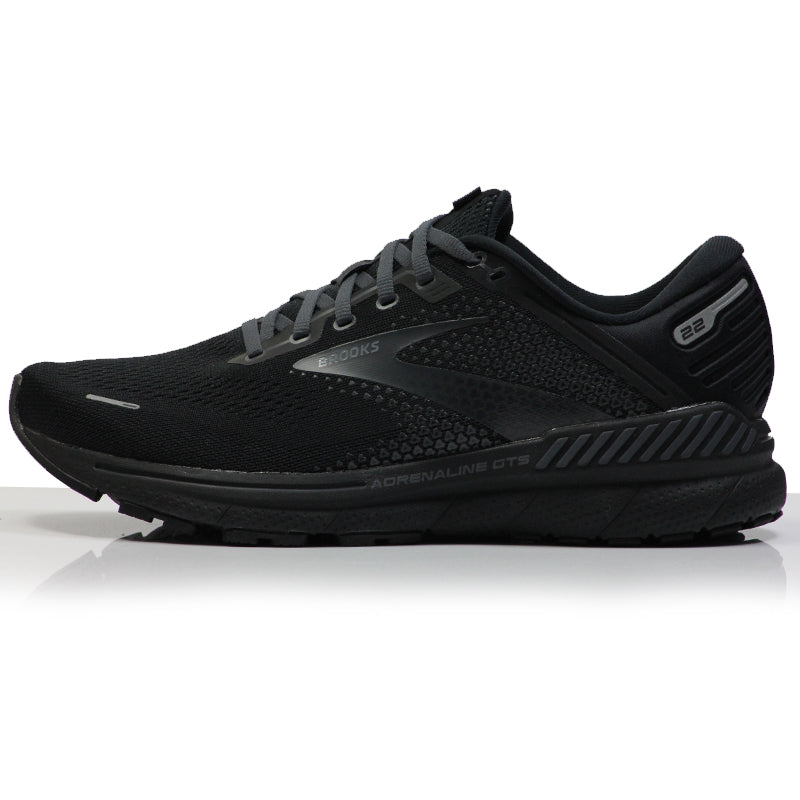 Brooks Adrenaline GTS 22 Wide Fit Women's Running Shoe - Black/Black/Ebony