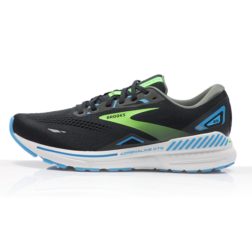 Brooks Adrenaline GTS 23 Men's Running Shoe - Black/Hawaiian Ocean/Green