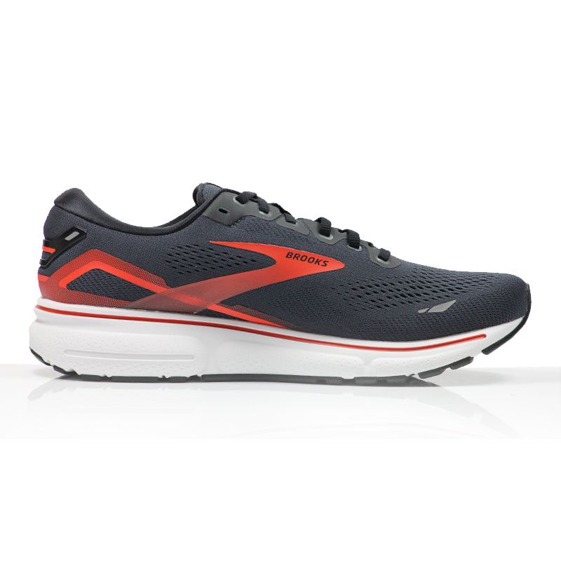 Brooks Ghost 15 Men's Running Shoe - Ebony/Black/Spicy Orange