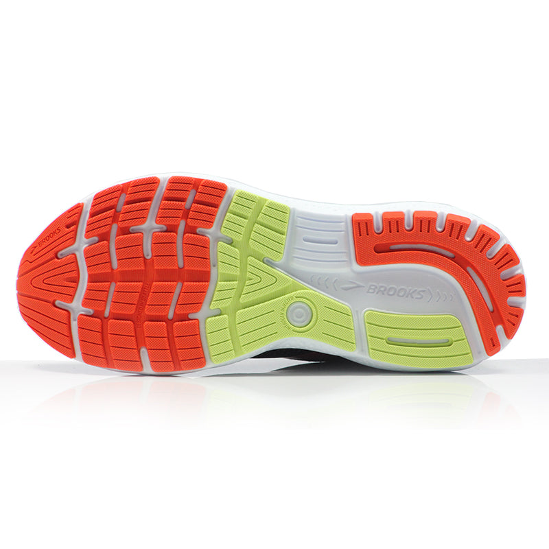 Brooks Ghost 16 GTX Men's Running Shoe - Black/Mandarin Red/Green
