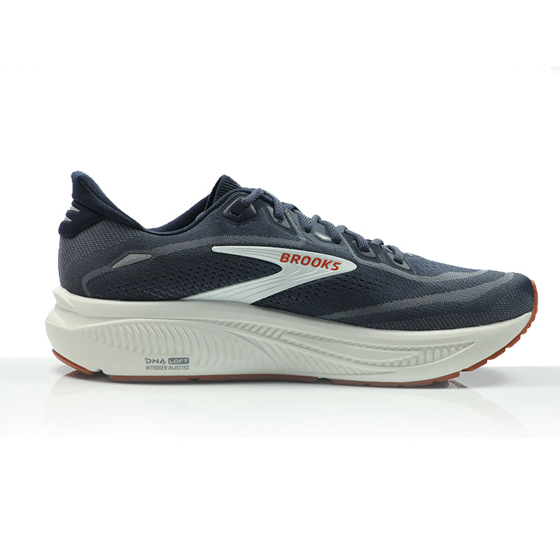 Brooks Ghost 18 Men's Running Shoe - Navy Blazer/Red Earth/Blue