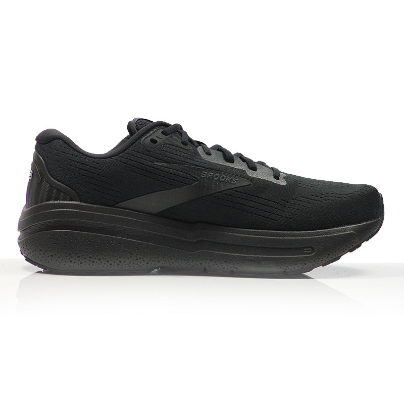 Brooks Ghost Max Men's 2E Wide Fit Running Shoe - Black/Black/Ebony