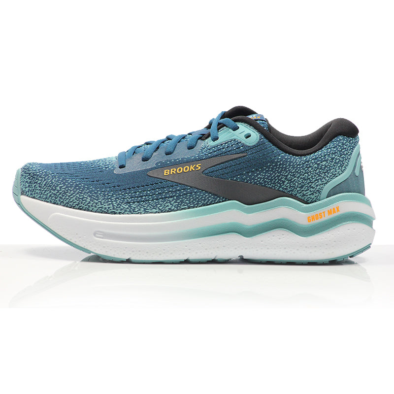 Brooks Ghost Max 2 Men's Running Shoe - Moroccan Blue/Aqua/Orange Pop
