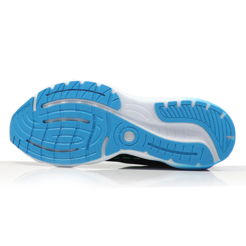 Brooks Glycerin 20 Men's Running Shoe - Black/Hawaiian Ocean/Green