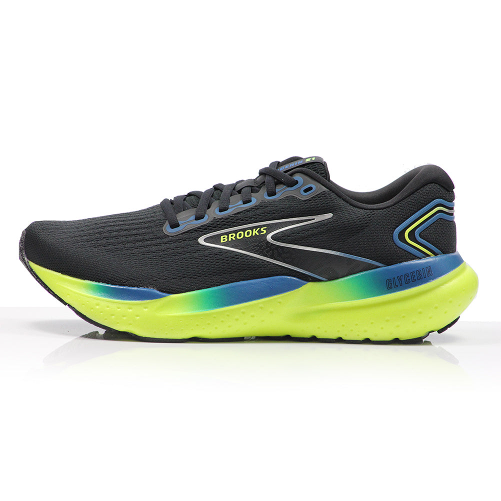 Brooks Glycerin 21 Men's Running Shoe - Black/Blue/Nightlife