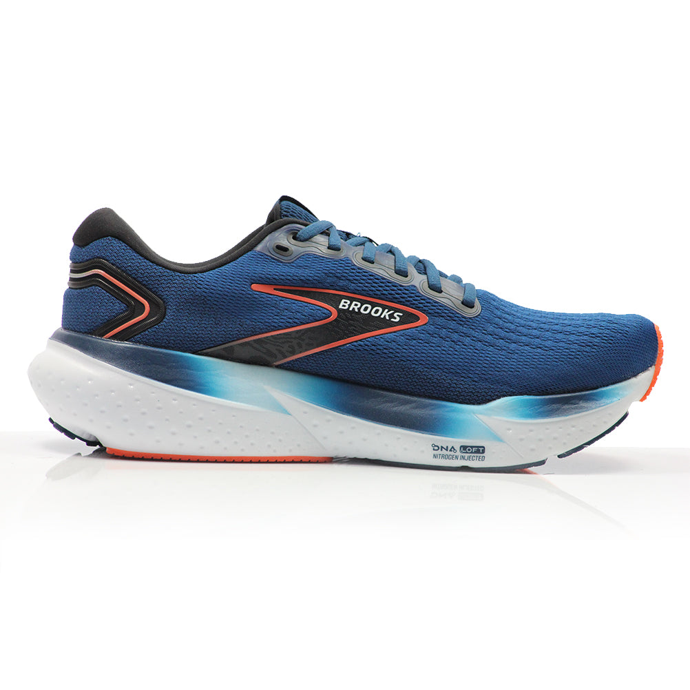 Brooks Glycerin 21 Men's Running Shoe - Blue Opal/Black/Nasturtium