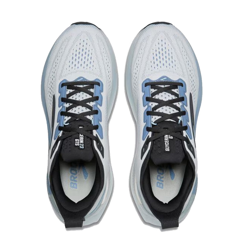 Brooks Glycerin GTS 23 Men's Running Shoe - White/Rain/Baltic Sea