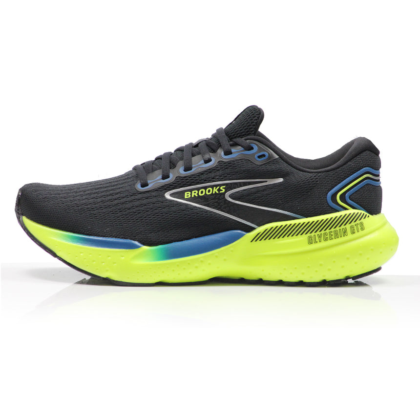 Brooks Glycerin GTS 21 Men's Running Shoe - Black/Blue/Nightlife