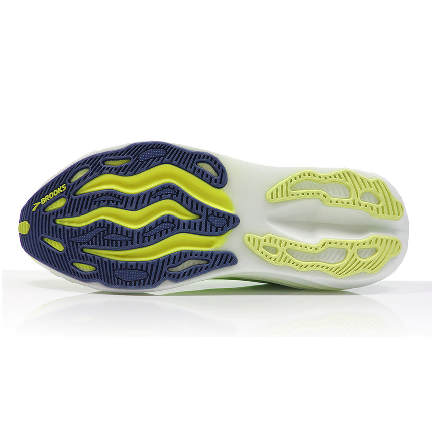 Brooks Glycerin Max Men's Running Shoe - Lime/Navy Peony/White