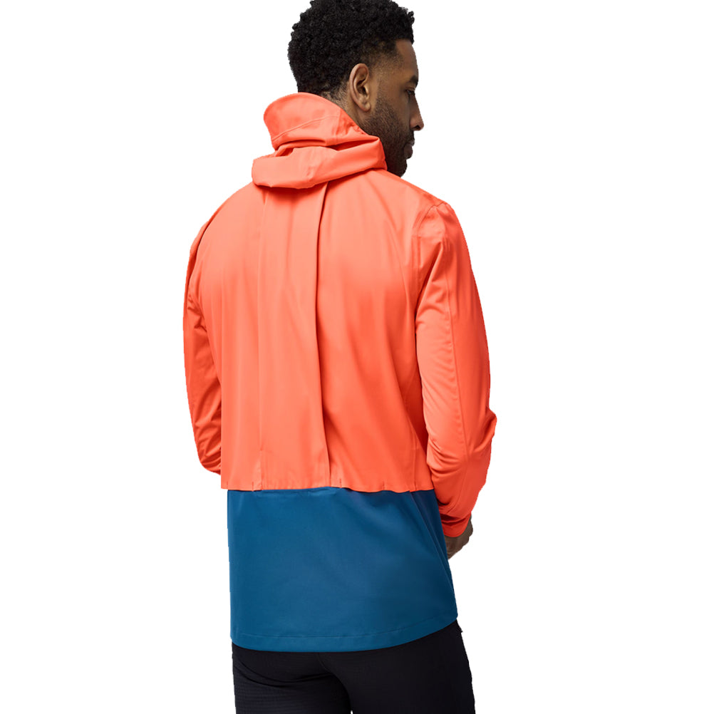 Brooks High Point 2.0 Waterproof Men's Running Jacket - Flame/Deep Sea