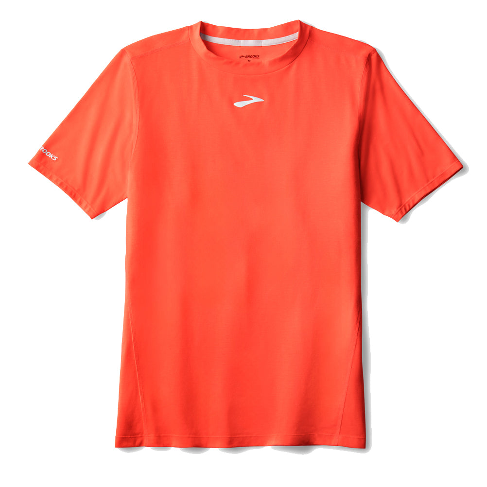 Brooks High Point Short Sleeve Men's Running Tee - Flame