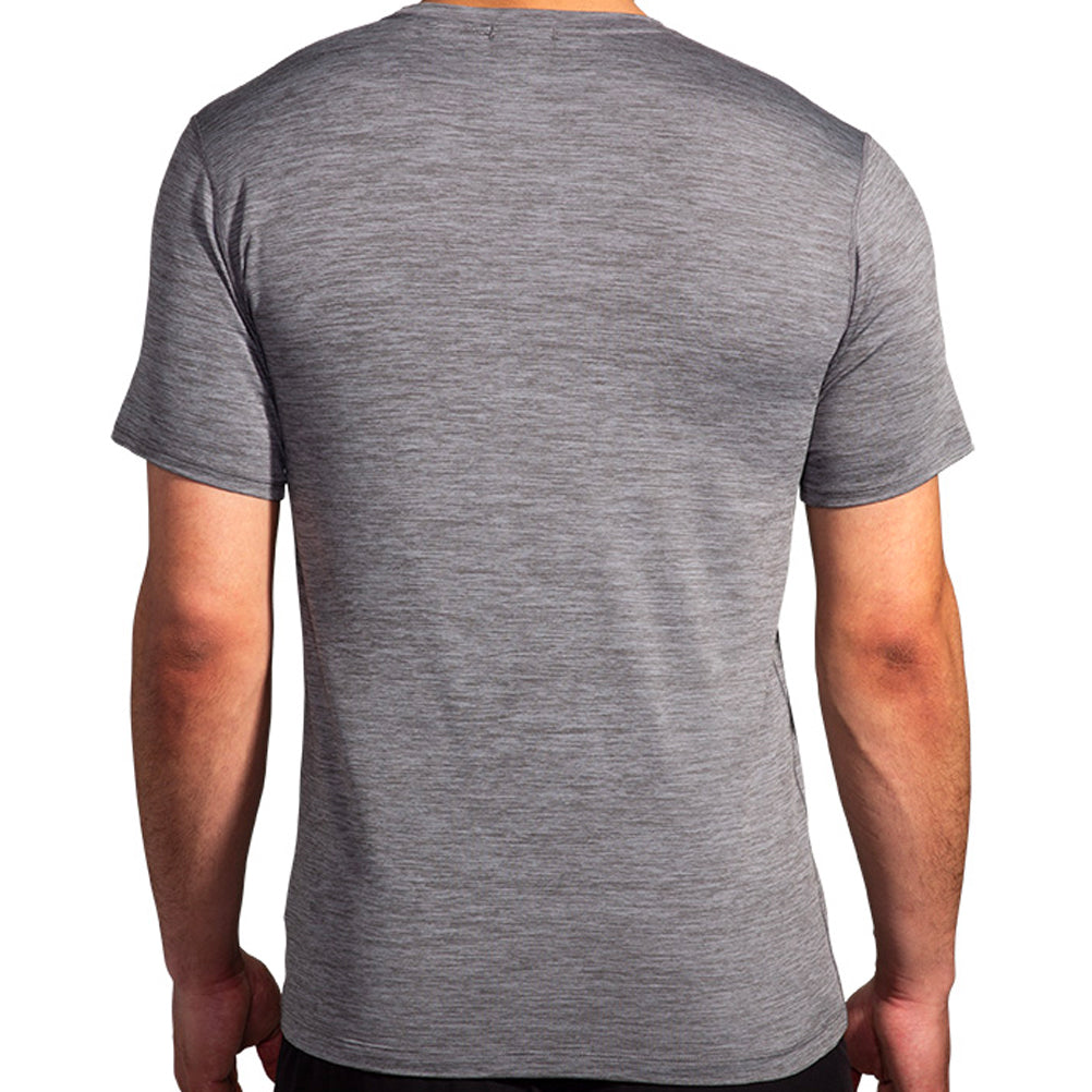 Brooks Luxe Short Sleeve Men's Running Tee - Charcoal