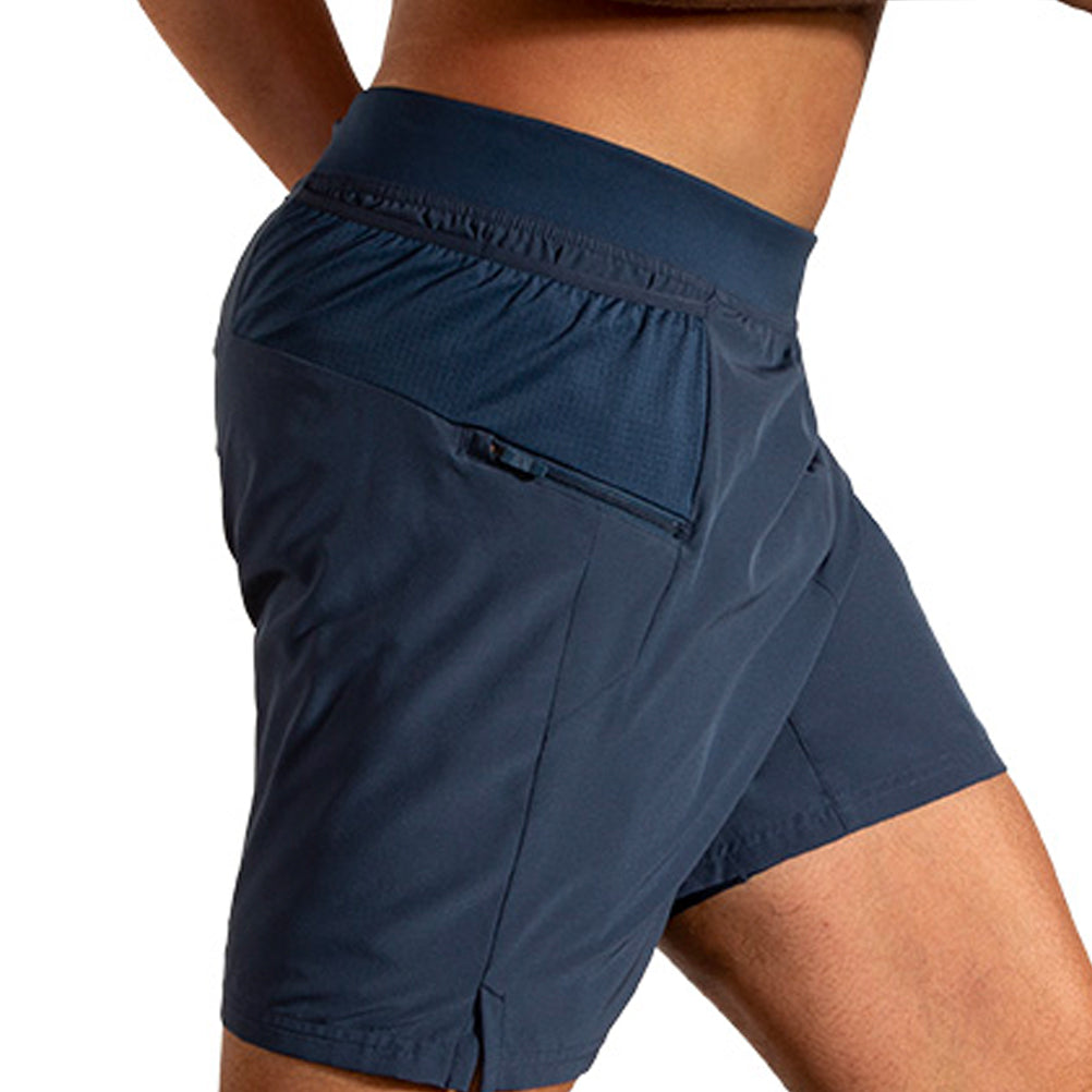 Brooks Sherpa 7inch 2in1 Men's Running Short - Blue Slate