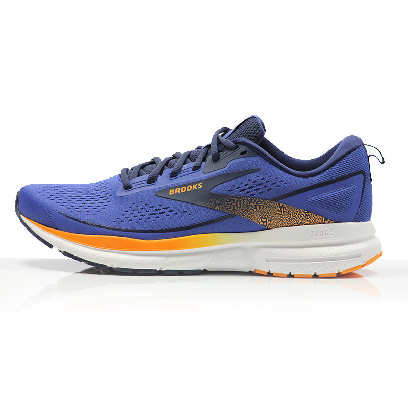 Brooks Trace 3 Men's Running Shoe - Blue/Peacoat/Orange