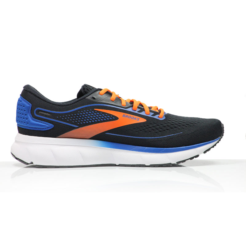 Brooks Trace 2 Men's Running Shoe - Black/Classic Blue/Orange