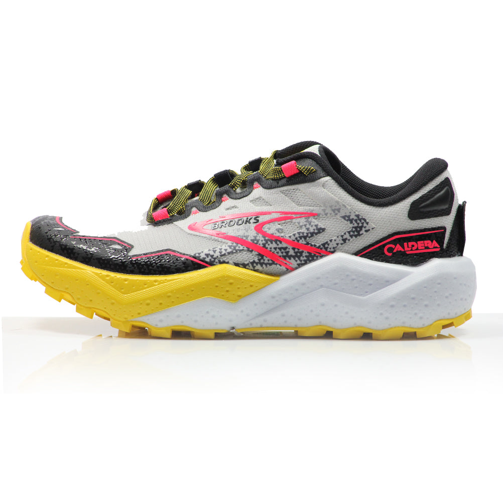 Brooks Caldera 7 Women's Trail Shoe - Lunar Rock/Lemon Chrome/Black
