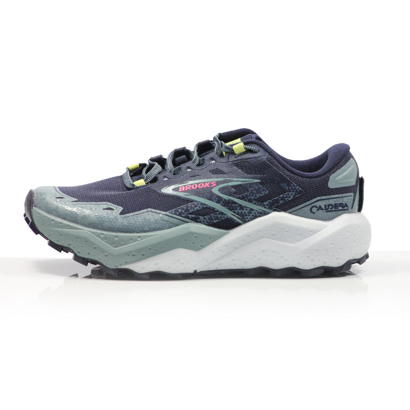 Brooks Caldera 7 Women's Trail Shoe - Peacoat/Citadel/Sunny Lime